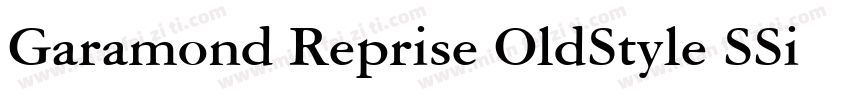 Garamond Reprise OldStyle SSi Bold字体转换